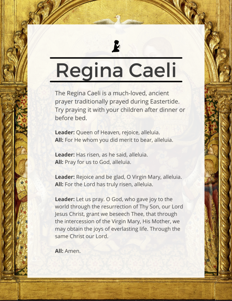 The Regina Caeli Prayer for Families - Intentional Catholic Parenting